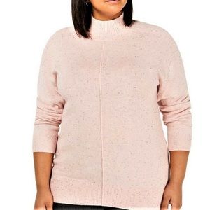 Karen Scott Plus Mock Neck Sweater